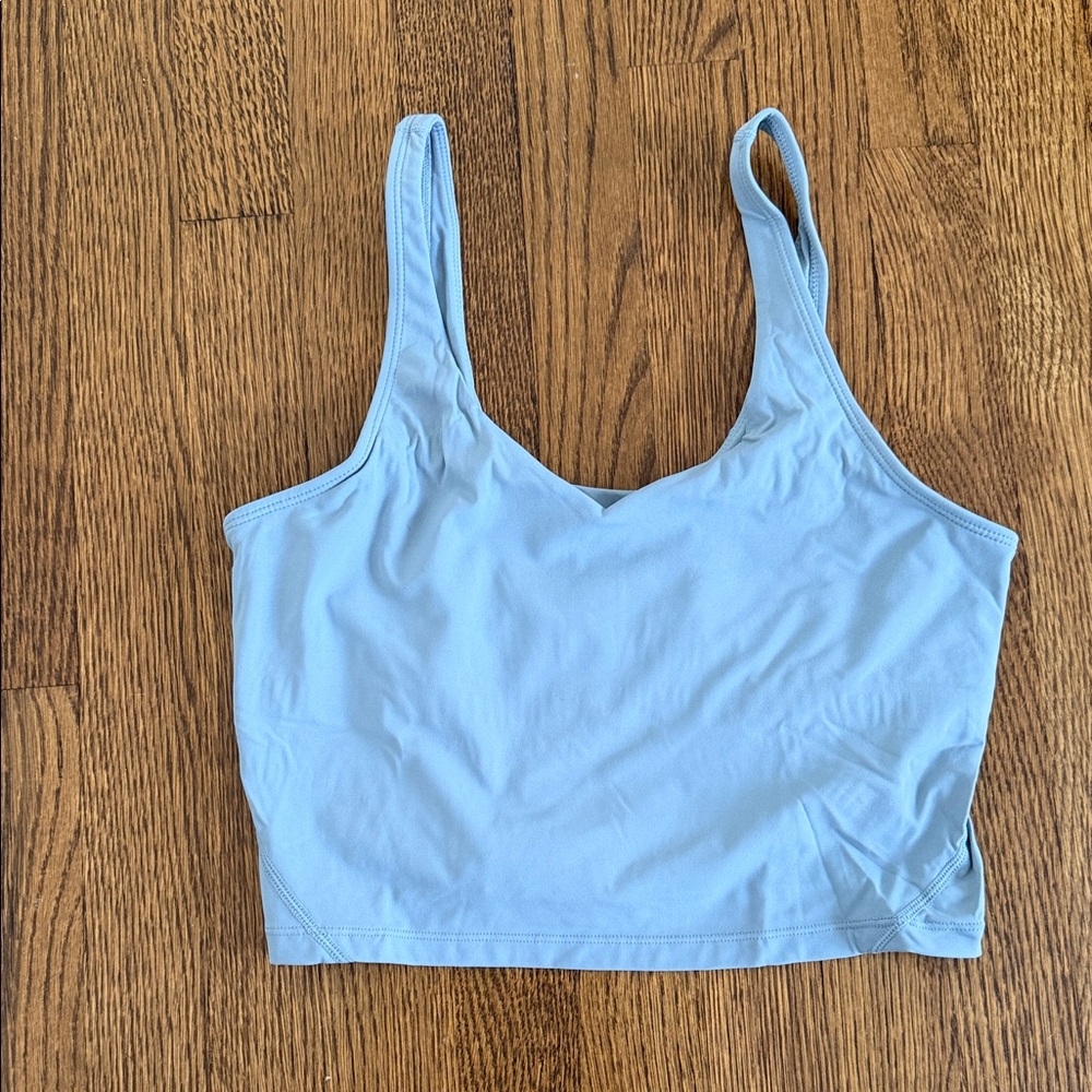 Light Blue Long Line Tank